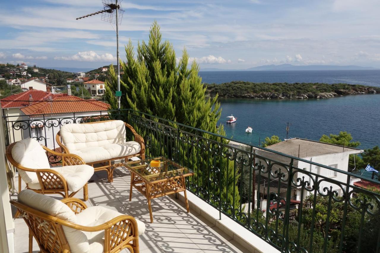 Beach Front House With View Marathos  Dış mekan fotoğraf