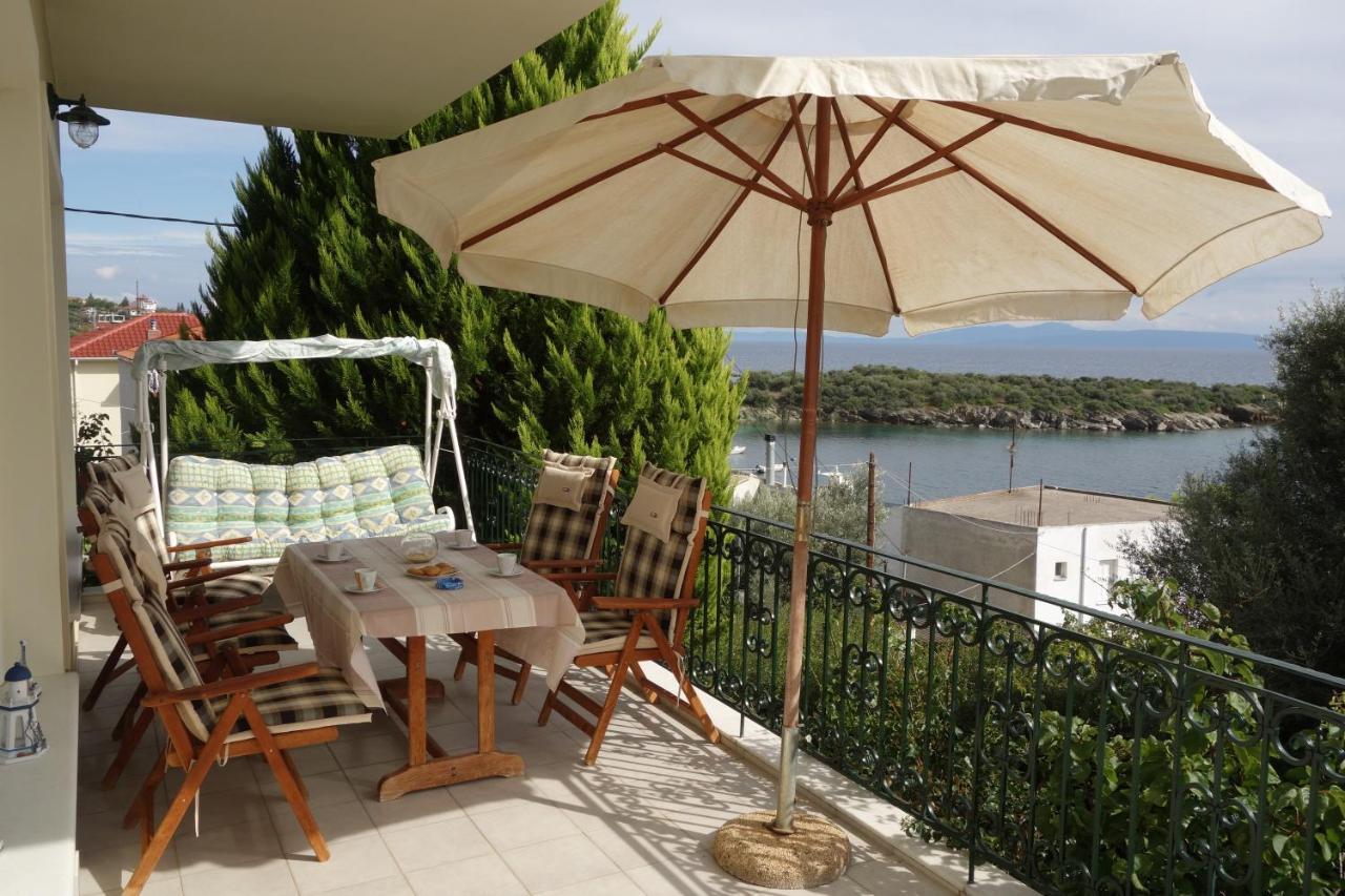 Beach Front House With View Marathos  Dış mekan fotoğraf